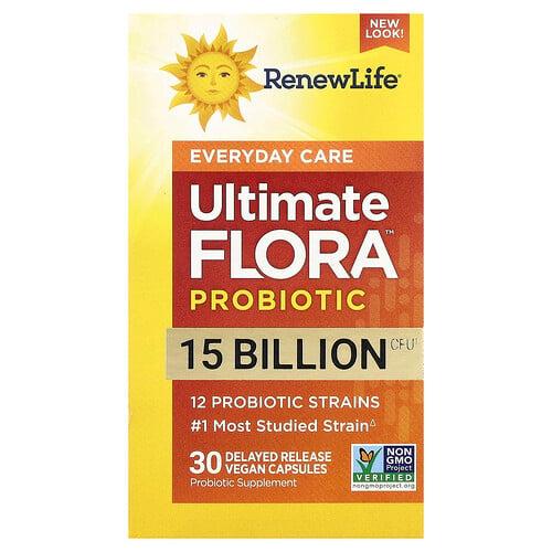 리뉴 라이프 Renew Life, Ultimate Flora™ 프로바이오틱, 지연 방출 비건 캡슐 30정 상품 이미지