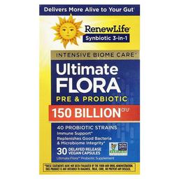 리뉴 라이프 Renew Life, 엑스트라 케어, Ultimate Flora™ 프로바이오틱, 지연 방출 베지 캡슐 30정