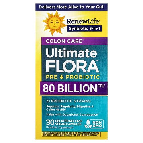 리뉴 라이프 Renew Life, Ultimate Flora™ 장 케어 프로바이오틱, 지연 방출 베지 캡슐 30정 상품 이미지