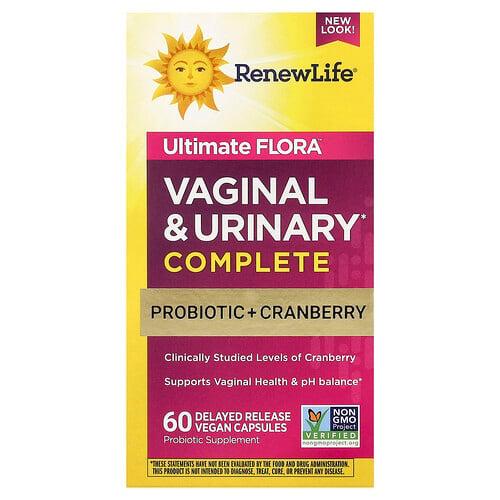 리뉴 라이프 Renew Life, Ultimate Flora™, 질 및 요로 컴플리트, 지연 방출 베지 캡슐 60정 상품 이미지