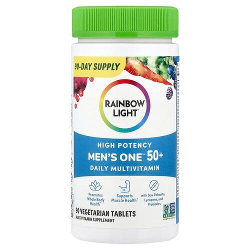 레인보우 라이트 Rainbow Light, Men's One™ 50+ 데일리 종합비타민, 고효능, 베지 정제 90정 상품 이미지