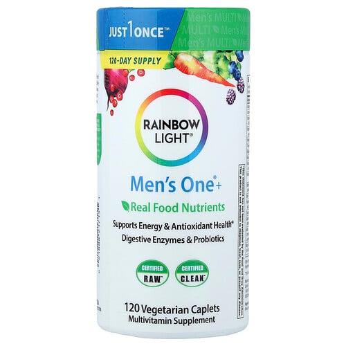 레인보우 라이트 Rainbow Light, 남성용 One®+, Real Food Nutrients, 베지 정제 120정 상품 이미지