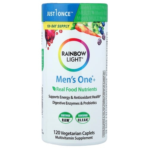 레인보우 라이트 Rainbow Light, 남성용 One®+, Real Food Nutrients, 베지 정제 120정 상세 이미지