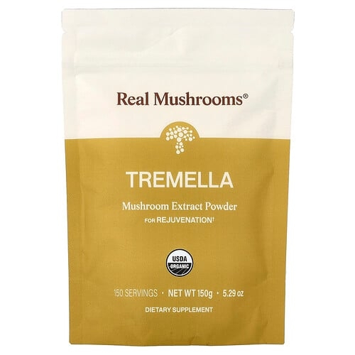 Real Mushrooms, Tremella, 버섯 추출물 분말, 150g(5.29oz) 상세 이미지