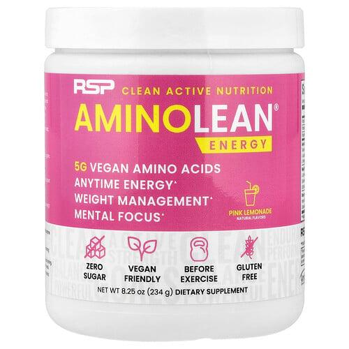 RSP Nutrition, AminoLean®, 에너지, 핑크 레모네이드, 234g(8.25oz) 상품 이미지
