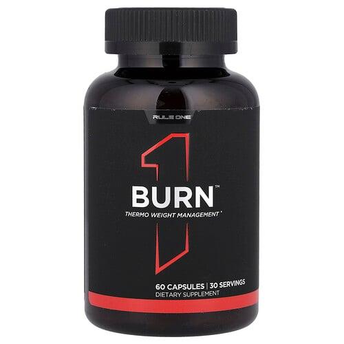 룰 원 프로틴 Rule One Proteins, Burn™, 써모 체중 관리, 캡슐 60정 상품 이미지