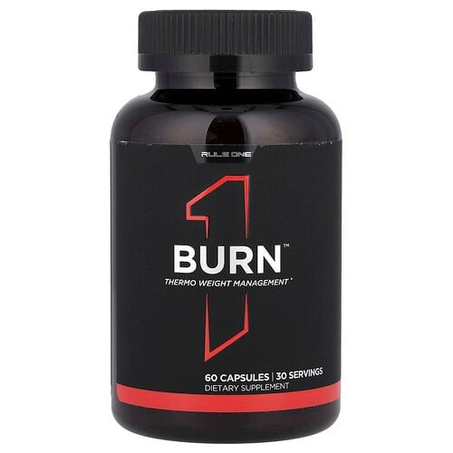 룰 원 프로틴 Rule One Proteins, Burn™, 써모 체중 관리, 캡슐 60정 상세 이미지