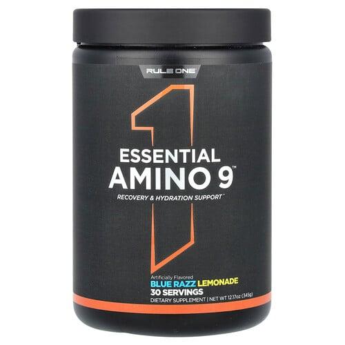 룰 원 프로틴 Rule One Proteins, 에센셜 아미노 9, 블루 래즈 레모네이드, 345g(12.17oz) 상품 이미지