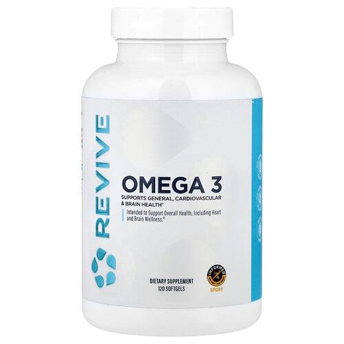 리바이브 Revive, 오메가3, 소프트젤 120정(소프트젤 1정당 1,000mg) 상품 이미지