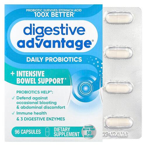 쉬프 Schiff, Digestive Advantage®, 데일리 프로바이오틱 + 집중 장 건강 지원, 캡슐 96정 상품 이미지