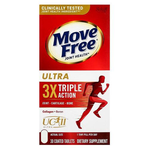 쉬프 Schiff, Move Free, 관절 건강, 울트라, 트리플 액션, 코팅 정제 30정 상품 이미지