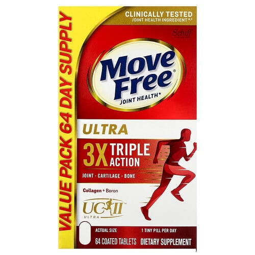 쉬프 Schiff, Move Free® 관절 건강, 울트라, 트리플 액션, 코팅 정제 64정 상세 이미지