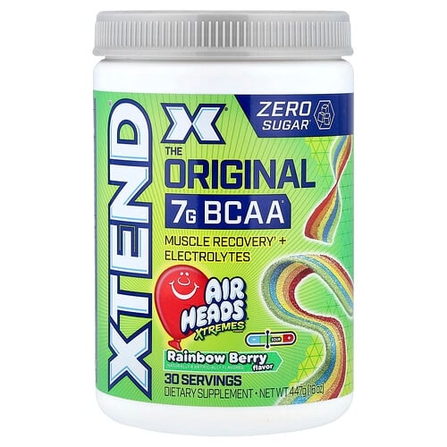 엑스텐드 XTEND, 7G BCAA, 에어 헤드 Extreme Candy® 레인보우 베리, 447g(16oz) 상세 이미지