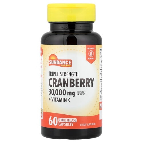 선댄스 비타민 Sundance Vitamins, 크랜베리, 빠른 방출 캡슐 60정 상세 이미지