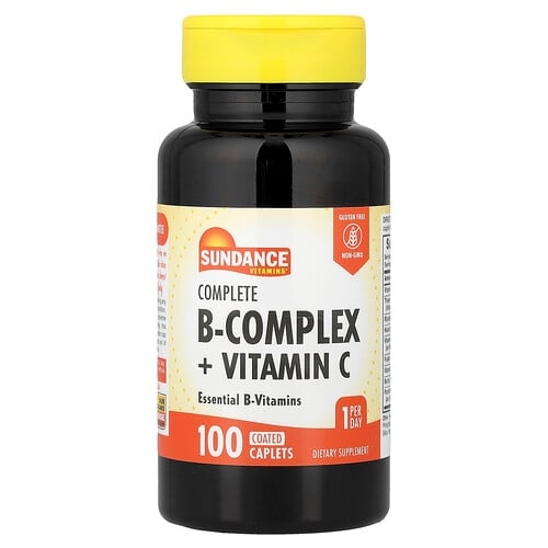 선댄스 비타민 Sundance Vitamins, 컴플리트 B-복합체 + 비타민C, 코팅 정제 100정 상세 이미지