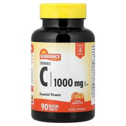 선댄스 비타민 Sundance Vitamins, 츄어블 C, 천연 오렌지, 츄어블 정 90정(1정당 500mg)