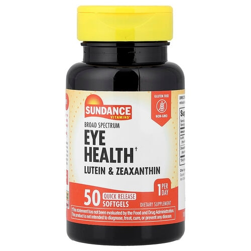 선댄스 비타민 Sundance Vitamins, 눈 건강, 루테인 & 제아잔틴, 속방형 소프트젤 50정 상세 이미지