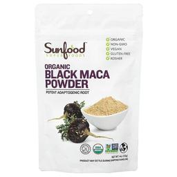 선푸드 Sunfood, 유기농 블랙 마카 분말, 113g(4oz)