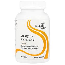 Seeking Health, 아세틸-l-카르니틴, 500mg, 캡슐 90정