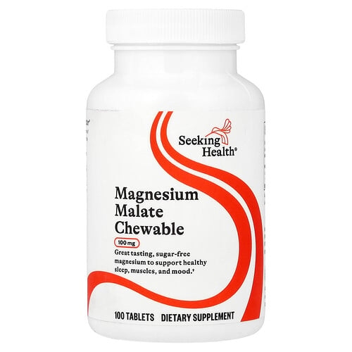 Seeking Health, 마그네슘 말레이트 츄어블, 100mg, 100정 상세 이미지