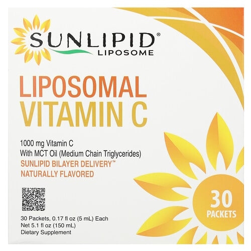 SunLipid, 리포소말 비타민C, MCT 오일 함유, 30팩, 각 5ml(0.17fl oz) 상세 이미지