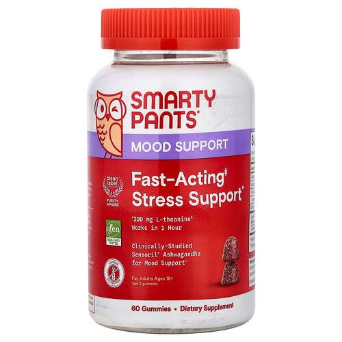 스마티팬츠 SmartyPants, 빠른 작용 스트레스 완화제, 혼합 베리, 구미젤리 60개 상품 이미지