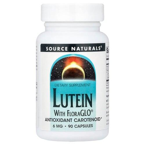 소스 네츄럴 Source Naturals, FloraGLO® 함유 루테인, 6mg, 캡슐 90정 상품 이미지
