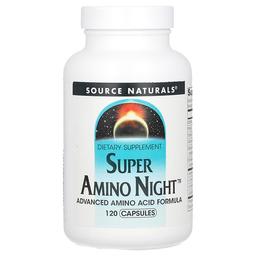 소스 네츄럴 Source Naturals, Super Amino Night, 캡슐 120정