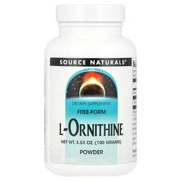 소스 네츄럴 Source Naturals, l-오르니틴 분말, 100g(3.53oz)