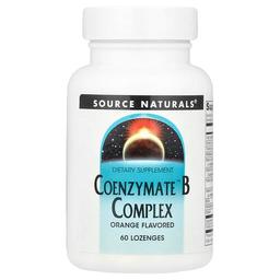 소스 네츄럴 Source Naturals, Coenzymated™ B 복합체, 오렌지 맛, 사탕 정제 60정