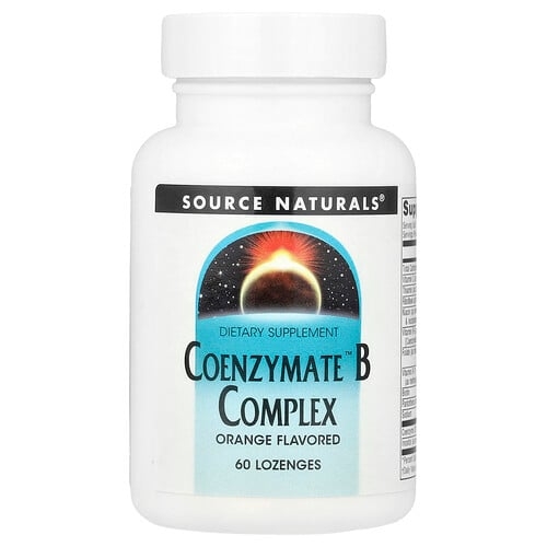소스 네츄럴 Source Naturals, Coenzymated™ B 복합체, 오렌지 맛, 사탕 정제 60정 상세 이미지