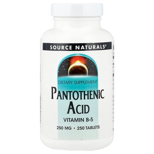 소스 네츄럴 Source Naturals, 판토텐산, 250mg, 250정 상세 이미지