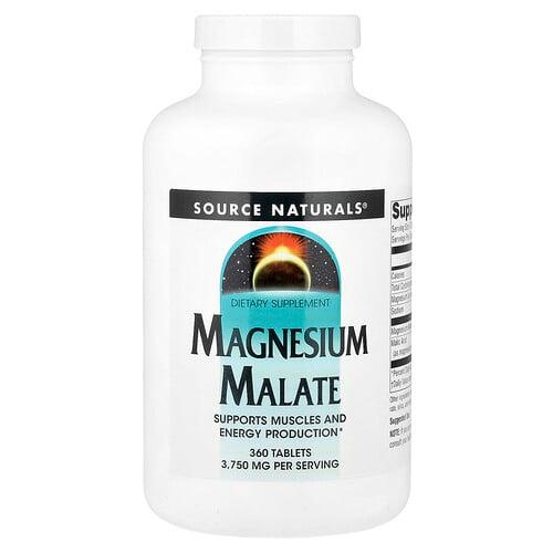 소스 네츄럴 Source Naturals, 마그네슘 말레이트, 360정(1정당 1,250mg) 상품 이미지