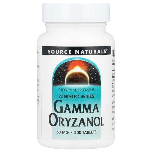 소스 네츄럴 Source Naturals, Athletic Series, 감마 오리자놀, 60mg, 200정 상세 이미지