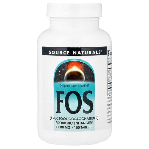 소스 네츄럴 Source Naturals, FOS, 100정(1정당 1,000mg) 상세 이미지