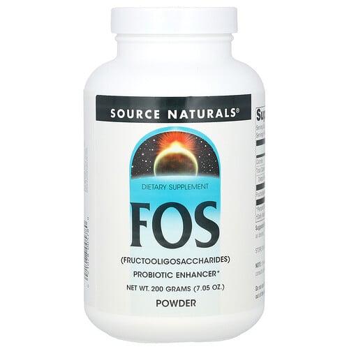 소스 네츄럴 Source Naturals, FOS 분말, 200g(7.05oz) 상품 이미지