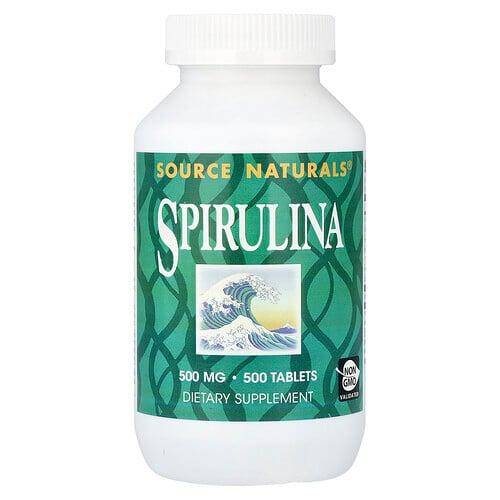 소스 네츄럴 Source Naturals, 스피룰리나, 500정 상품 이미지