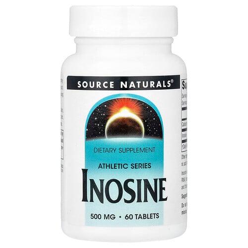 소스 네츄럴 Source Naturals, Athletic Series, 이노신, 60정 상품 이미지