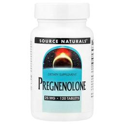 소스 네츄럴 Source Naturals, 프레그네놀론, 25mg, 120정