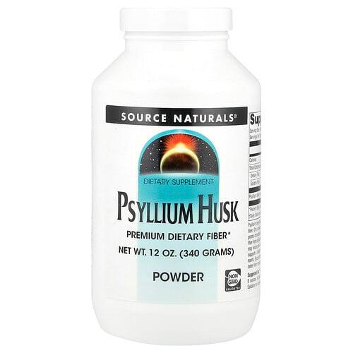 소스 네츄럴 Source Naturals, 차전자피 분말, 340g(12oz) 상품 이미지