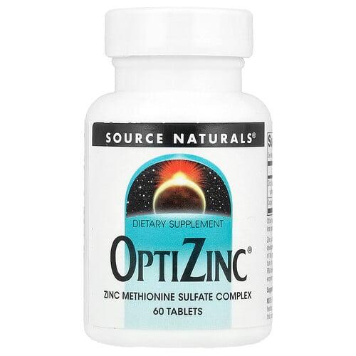 소스 네츄럴 Source Naturals, OptiZinc®, 60정 상품 이미지