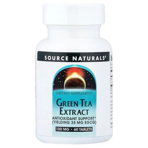 소스 네츄럴 Source Naturals, 녹차 추출물, 60정(1정당 100mg) 상품 이미지