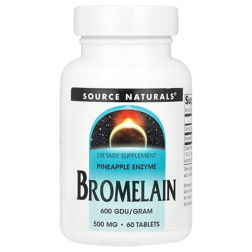 소스 네츄럴 Source Naturals, 브로멜라인 600GDU/g, 60정 상세 이미지