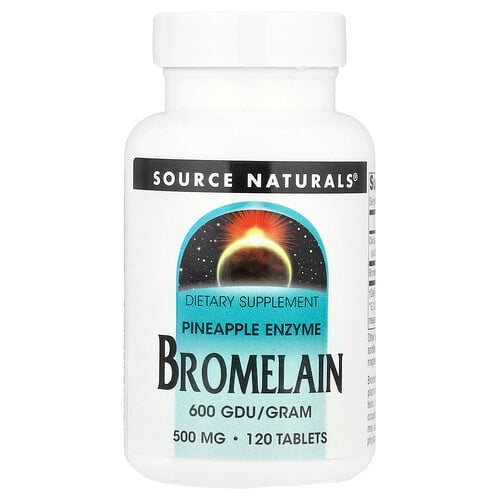 소스 네츄럴 Source Naturals, 브로멜라인 600GDU/g, 120정 상세 이미지