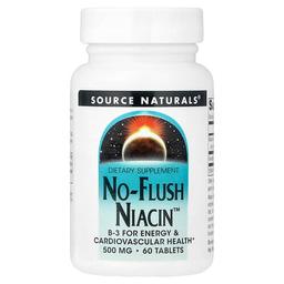 소스 네츄럴 Source Naturals, No-Flush Niacin™, 60정