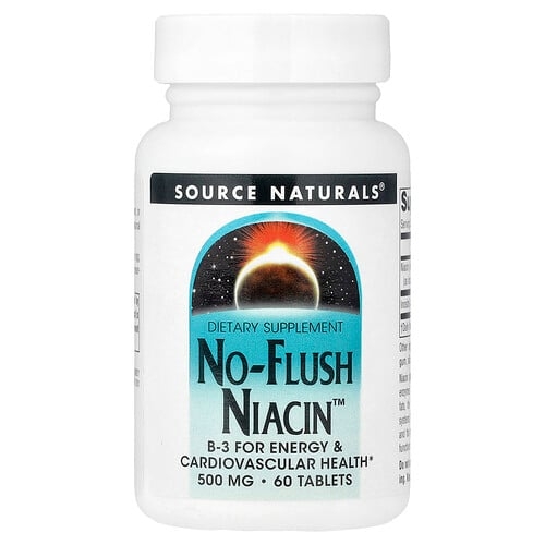 소스 네츄럴 Source Naturals, No-Flush Niacin™, 60정 상세 이미지