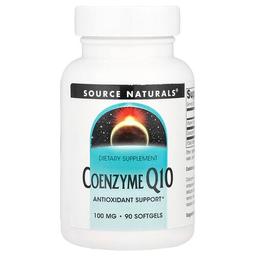 소스 네츄럴 Source Naturals, 코엔자임 Q10, 100mg, 소프트젤 90정