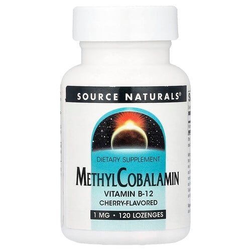 소스 네츄럴 Source Naturals, 메틸코발라민, 체리 맛, 1mg, 사탕 정제 120정 상세 이미지