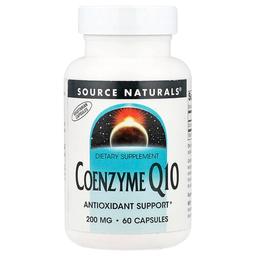 소스 네츄럴 Source Naturals, 코엔자임 Q10, 200mg, 캡슐 60정