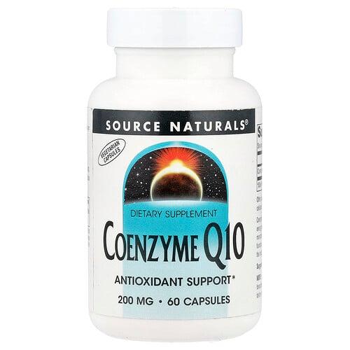 소스 네츄럴 Source Naturals, 코엔자임 Q10, 200mg, 캡슐 60정 상품 이미지